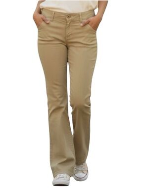 Unionbay Low Rise Khaki Trouser Pants Size 0 Academia Preppy Petite Inseam 24.5"